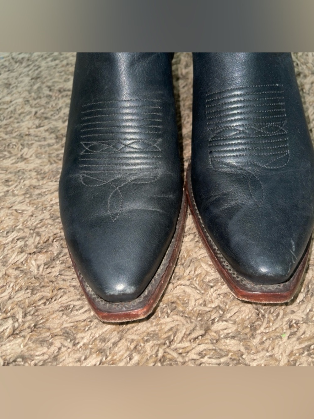 Tecovas The Daisy Scotch Western Ankle Boots 10B, Black - Picture 3 of 16